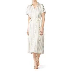 CO Ivory Midi Shirt dress | Sz L